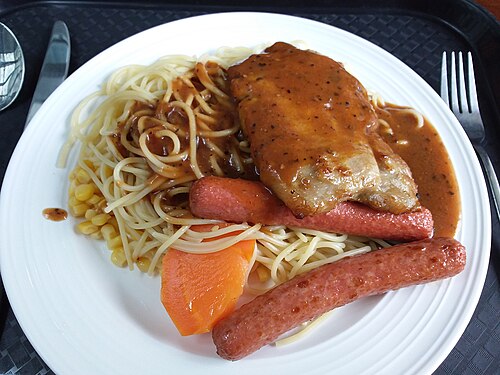 Black-Peppered Chicken Spaghetti