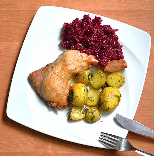 Fried Chicken and Fried Potatoes
