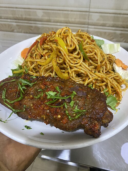 Native Jollof Spaghetti