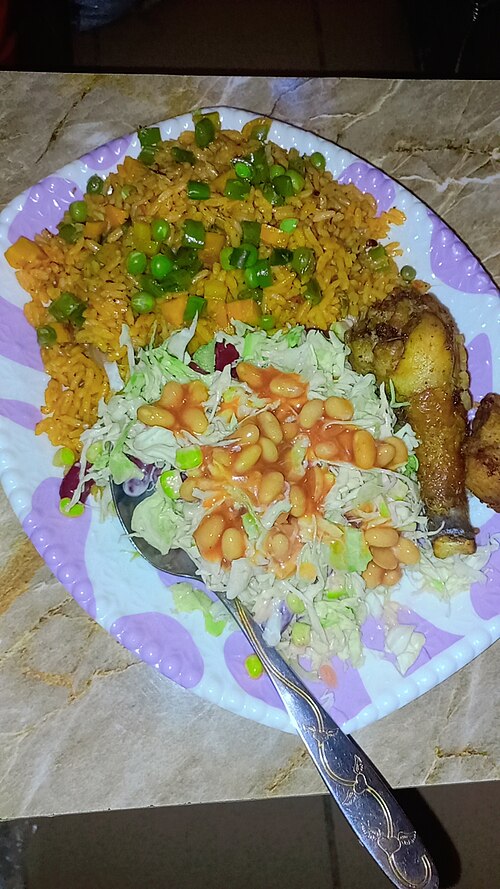 Nigerian Chicken Fried Rice