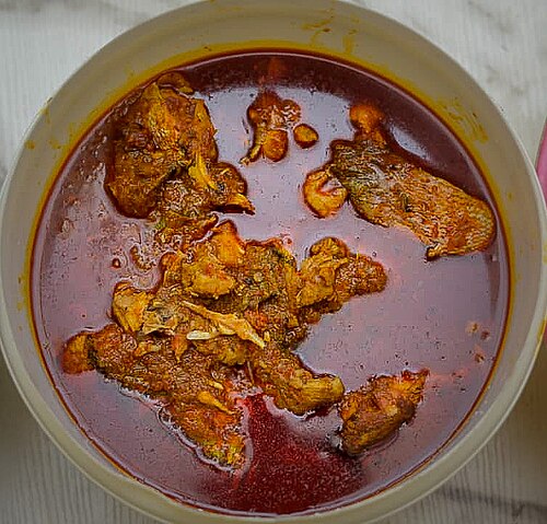 Onunu with Fish Sauce