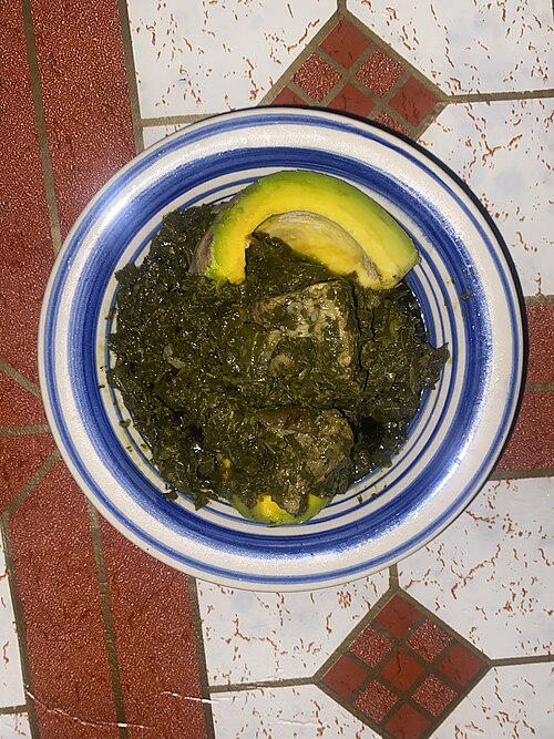 Palm Oil Stew with Meat and Fish