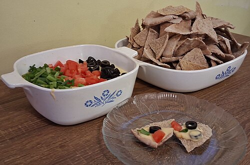 Spicy Cheddar Dip with Olives