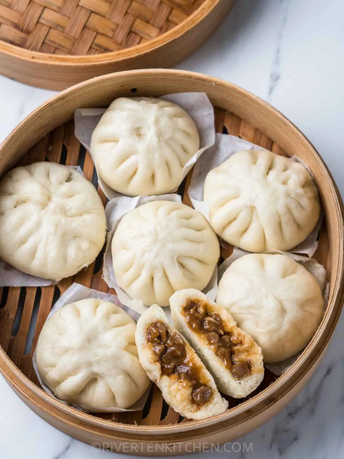 Steamed Buns with BBQ Pork