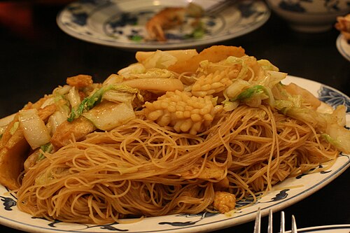 Stir Fried Seafood with Noodles