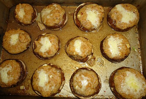 Vegetable Stuffed Mushrooms